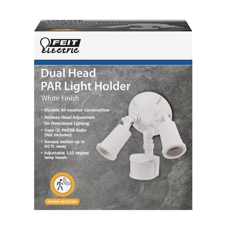 Feit Electric Feit Motion-Sensing 180 deg White Dual Floodlight Hardwired SDFL/MOT/WH